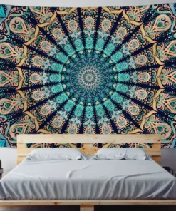 Mmandala Wandteppich Psychedelisch
