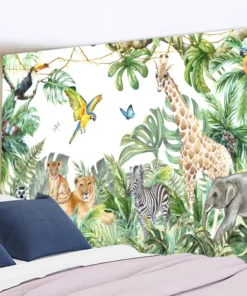 Wandteppich Dschungel für Kinderzimmer
