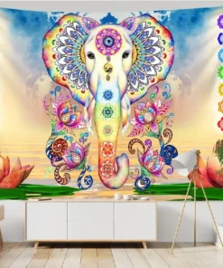 Wandteppich Mandala Elefant 2