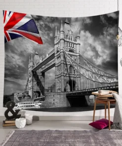 Vintage Wandteppich Tower Bridge