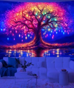 UV aktiver Wandteppich Verzauberter Baum
