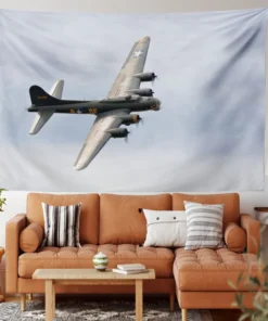 Wandteppich Antikes Militärflugzeug