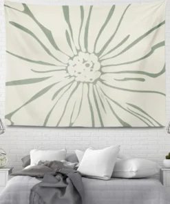 Wandteppich Beige Boho