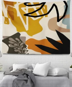 Wandteppich Boho Stil Abstrakt