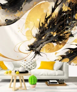 Wandteppich Drachen Moderner Stil