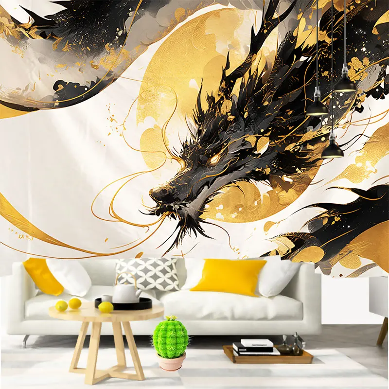 Wandteppich Drachen Moderner Stil
