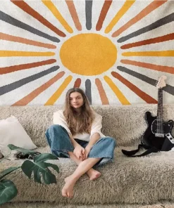 Wandteppich Hippie Sonne