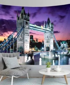 Wandteppich Tower Bridge By Night