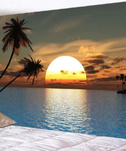 Wandteppich Sonnenuntergang